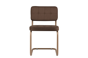 Конференц-кресло ECO-CHAIR COLOMBO Comfort CLM-05 Коричневый велюр / Капучино металл фото