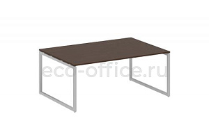 Стол переговорный (1 столешница) METAL SYSTEM QUATTRO 4x4 40БО.ПРГ-1.5 Венге Цаво / Серый металл фото