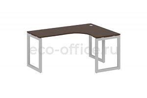 Стол криволинейный правый METAL SYSTEM QUATTRO 5x5 50БО.СА-4 Пр Венге Цаво / Серый металл фото