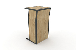 Трибуна DESK DK-TR Тиквуд Светлый / Антрацит металл фото