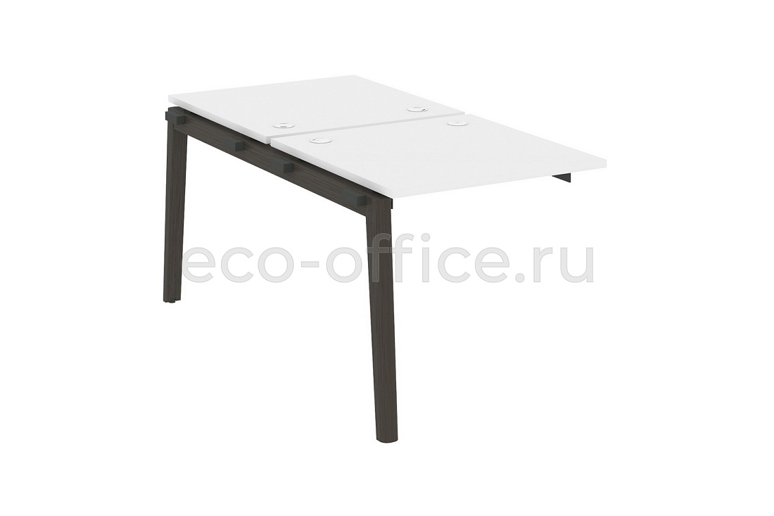 Наборный элемент рабочей станции на 2 рабочих места ONIX WOOD OW.2.NRS-0.8 Белый Бриллиант / Дуб Тёмный  стоимость