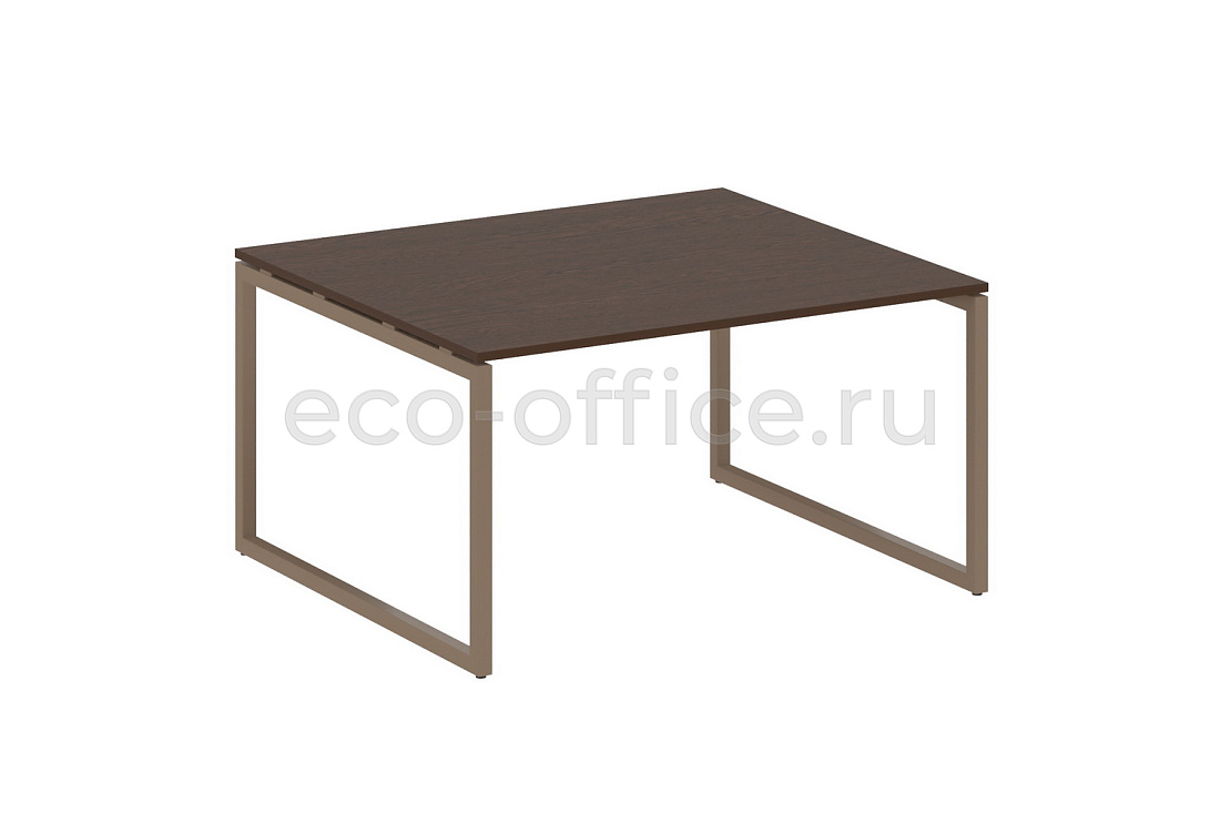 Стол переговорный (1 столешница) METAL SYSTEM QUATTRO 4x4 40БО.ПРГ-1.3 Венге Цаво / Мокко металл  стоимость