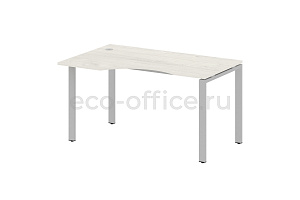 Стол криволинейный левый METAL SYSTEM STYLE БП.СА-2 (L) Дуб Наварра / Серый металл фото