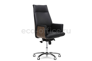 Кресло руководителя Profoffice ZEUS A Орех Чёрная кожа фото
