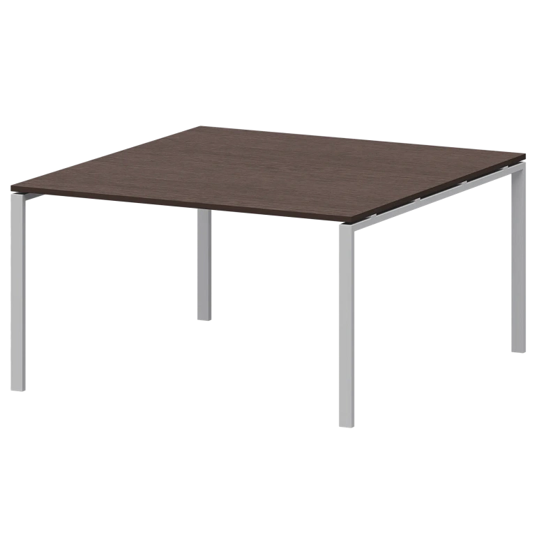 стол переговорный на металлокаркасе protech амп-003.123 дуб венге/белый фото