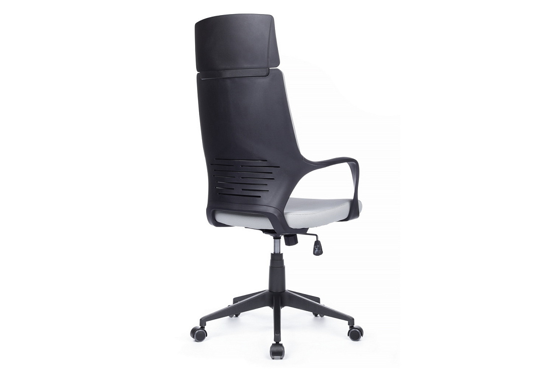 Кресло офисное RV Chair IQ RV 8989 Чёрный пластик / Светло-серая ткань  стоимость