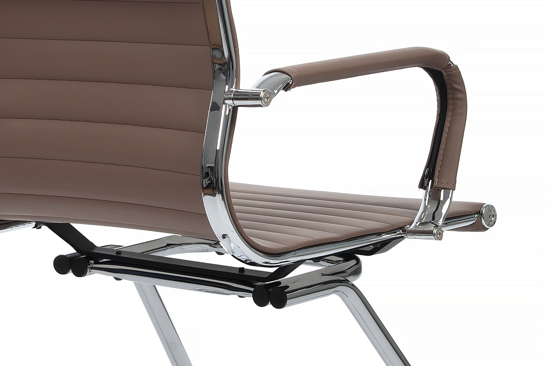 Конференц-кресло RV Chair HUGO 6002-3E Коричневая экокожа  стоимость