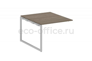 Проходной наборный элемент переговорного стола METAL SYSTEM QUATTRO 4x4 40БО.ППРГ-1 Вяз Благородный / Серый металл фото