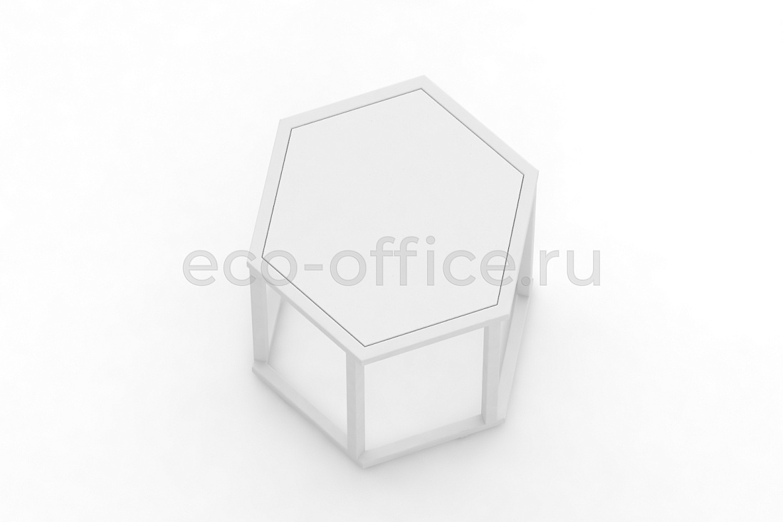 Стол журнальный HEX-450 Белый / Белый металл  стоимость
