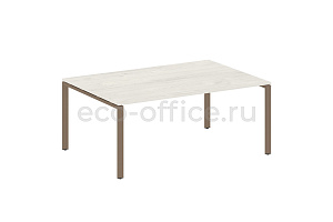 Стол переговорный (1 столешница) METAL SYSTEM STYLE БП.ПРГ-1.5 Дуб Наварра / Мокко металл фото