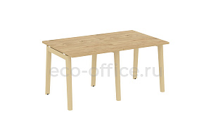 Стол переговорный (2 столешницы) ONIX WOOD OW.PRG-2.0 Тиквуд Светлый / Дуб Светлый фото