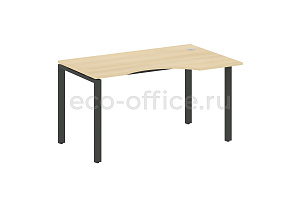Стол криволинейный правый METAL SYSTEM STYLE БП.СА-2 (R) Акация Лорка / Антрацит металл фото