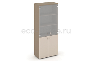 Шкаф высокий широкий ESTETICA ES.ST-1.2 Латте / Капучино фото