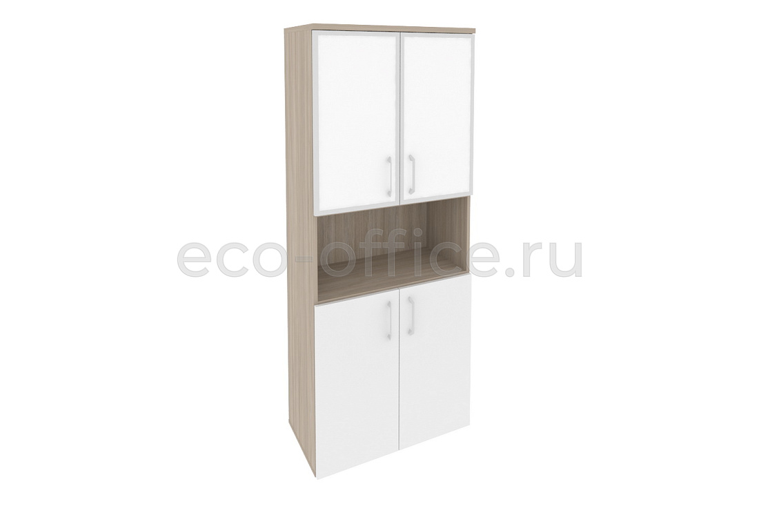 Шкаф высокий широкий ONIX O.ST-1.4 R white Дуб Аттик / Белый Бриллиант купить в Москве