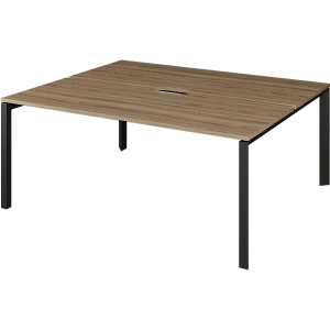 Бенч двойной на 2 рабочих места на металлокаркасе Protech НТМП.П.Б2-180 Дуб сафари/Антрацит фото