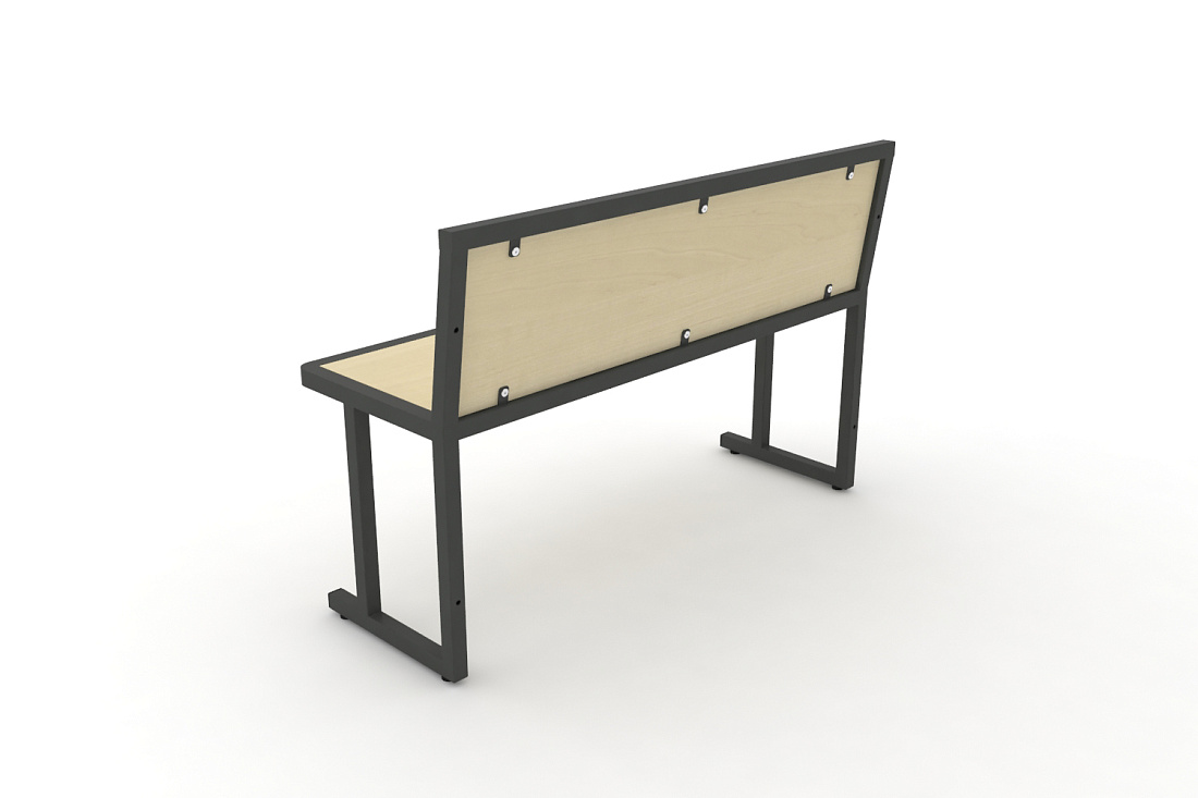 Скамья учебная двухместная DESK DK-1100L Клен / Антрацит Металл  стоимость