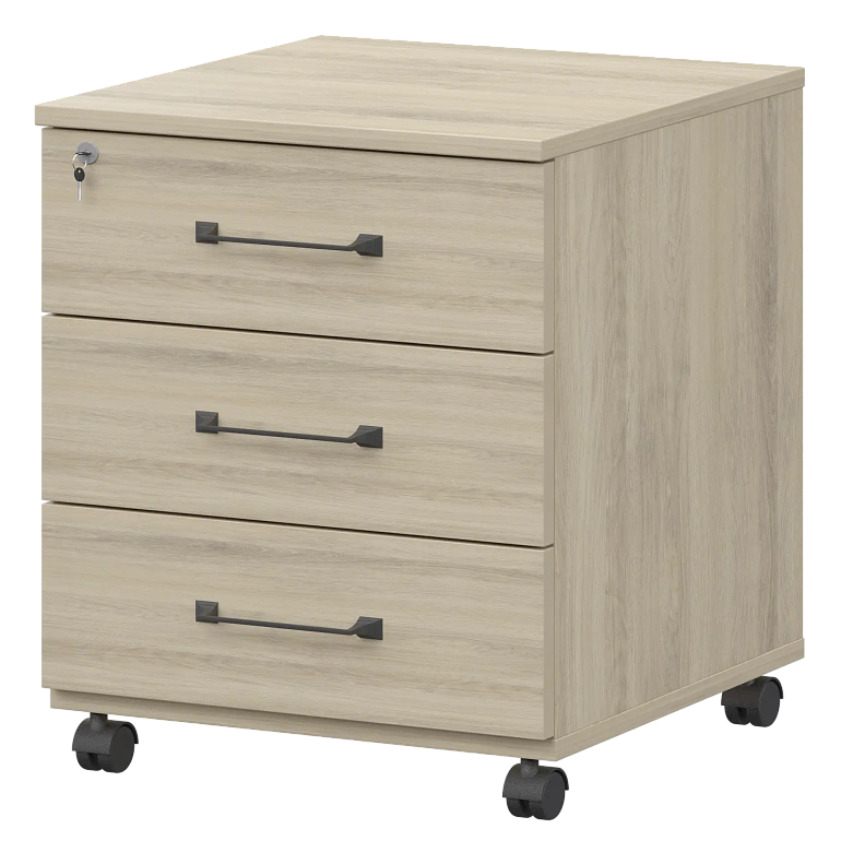 тумба мобильная с центральным замком protech к-923 кронберг фото