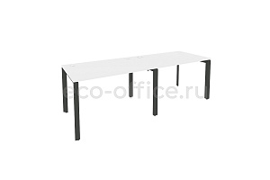 Рабочая станция на П-образном м/к ONIX O.MP-RS-2.2.8 Белый Бриллиант / Антрацит металл фото