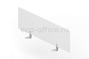 Экран фронтальный PLEXI для стола bench UPSFBE118 Белый молочный / Черный фото