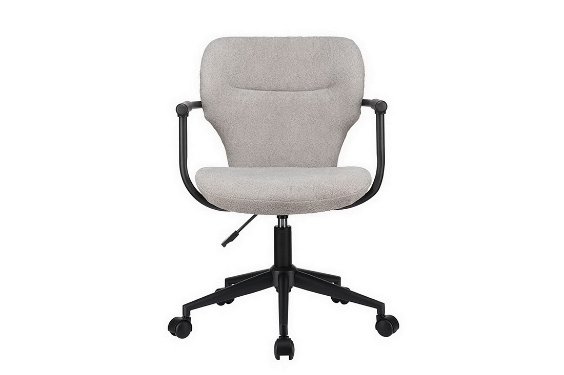 кресло eco-chair patrick w-237 серая ткань / чёрный каркас фото