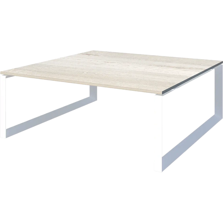 стол переговорный на металлокаркасе protech нтмп.о-180.11 сосна винтер/белый фото