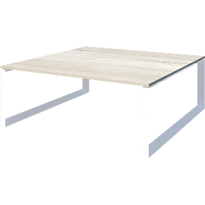 Стол переговорный на металлокаркасе Protech НТМП.О-180.11 Сосна винтер/Белый фото