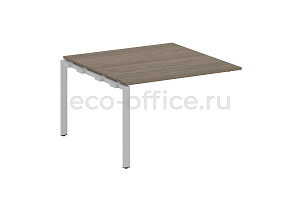 Проходной наборный элемент переговорного стола METAL SYSTEM STYLE БП.ППРГ-2 Вяз Благородный / Серый металл фото