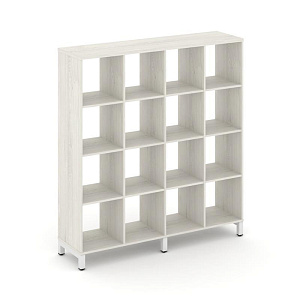 Каркас стеллажа 4 яр. STYLE PROJECT SN.KS-440 Дуб Наварра/Металл Белый фото