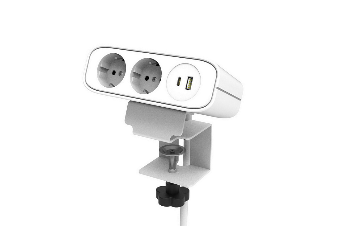 розеточный блок teconik ome021p-wh белый фото