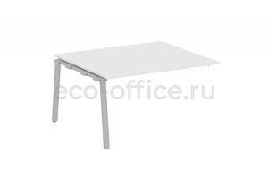 Проходной наборный элемент переговорного стола METAL SYSTEM STYLE БА.ППРГ-3 Белый / Серый металл фото