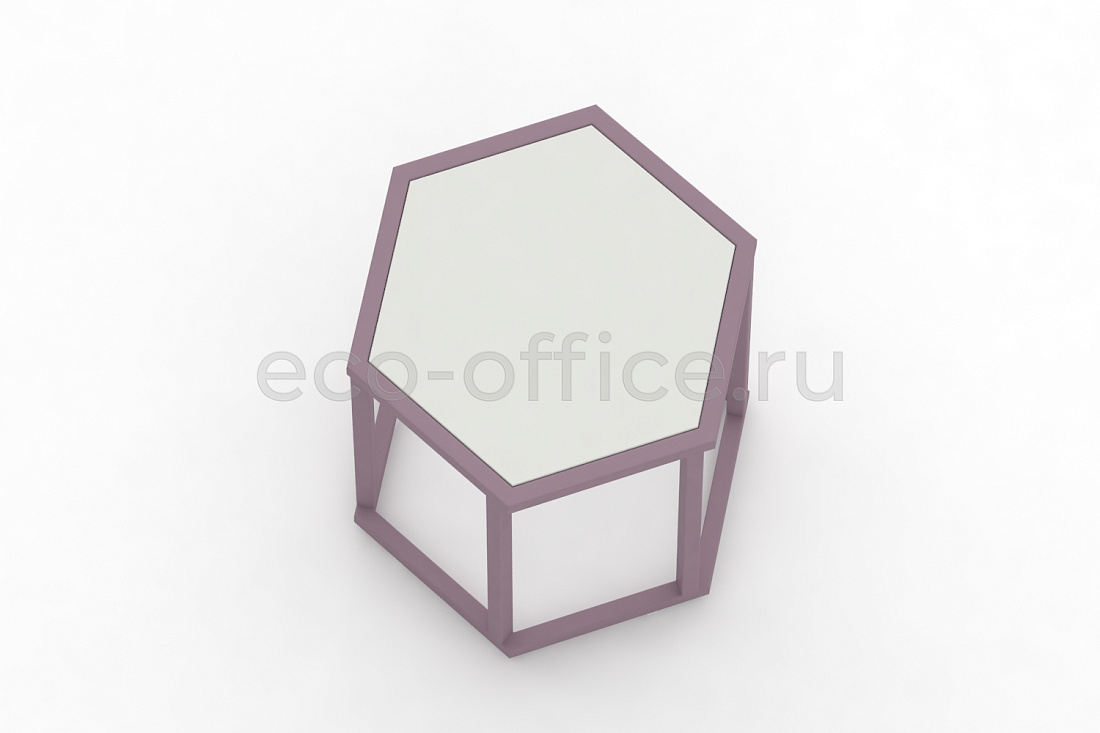 Стол журнальный HEX-450 ColorPastel Сатин / Пастельно-фиолетовый (RAL 4009)  стоимость