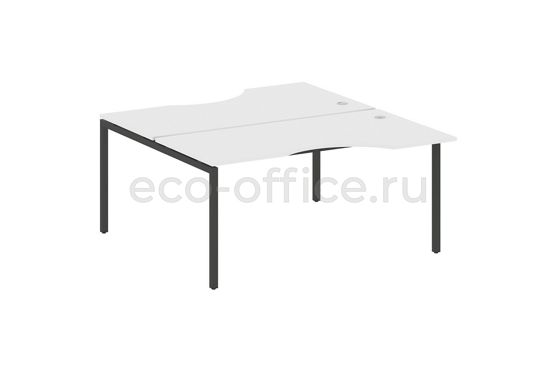 Рабочая станция криволинейная METAL SYSTEM QUATTRO 4x4 40БП.РАС-СА-2.1 Белый / Антрацит металл  стоимость
