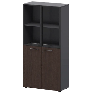 Шкаф высокий комб. Protech СМШ48.28F.28RS Дуб венге/Графит фото