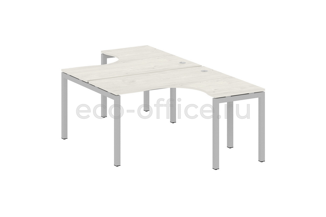 Рабочая станция криволинейная METAL SYSTEM QUATTRO 5x5 50БП.РАС-СА-2.3 Дуб Наварра / Серый металл купить в Москве