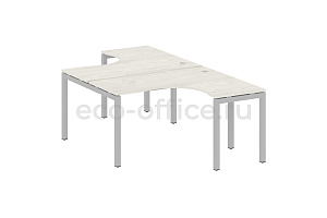 Рабочая станция криволинейная METAL SYSTEM QUATTRO 5x5 50БП.РАС-СА-2.3 Дуб Наварра / Серый металл фото