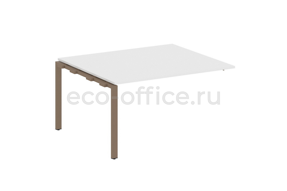 Проходной наборный элемент переговорного стола METAL SYSTEM STYLE БП.ППРГ-3 Белый / Мокко металл  стоимость