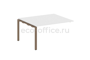 Проходной наборный элемент переговорного стола METAL SYSTEM STYLE БП.ППРГ-3 Белый / Мокко металл фото