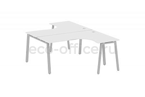 Рабочая станция криволинейная METAL SYSTEM STYLE БА.РАС-СА-2.4 Белый / Серый металл фото