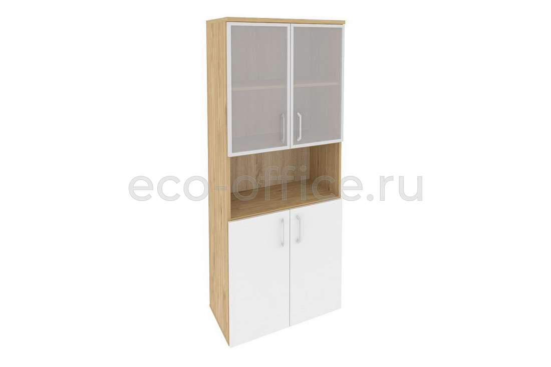 Шкаф высокий широкий ONIX O.ST-1.4 R Тиквуд Светлый / Белый Бриллиант  стоимость