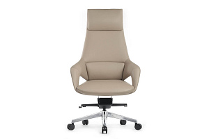Кресло руководителя RV Design AURA FK005-A Светло-бежевая кожа фото