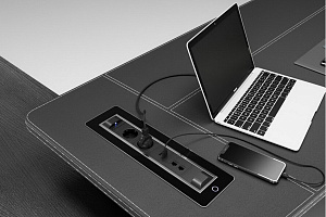 Блок врезной VERSATURN Т184738 Чёрный / Стекло чёрное фото