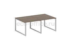 Стол переговорный (2 столешницы) METAL SYSTEM STYLE БО.ПРГ-2.1 Вяз Благородный / Серый металл фото