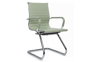 Конференц-кресло RV Chair HUGO 6002-3E Зелёная экокожа фото