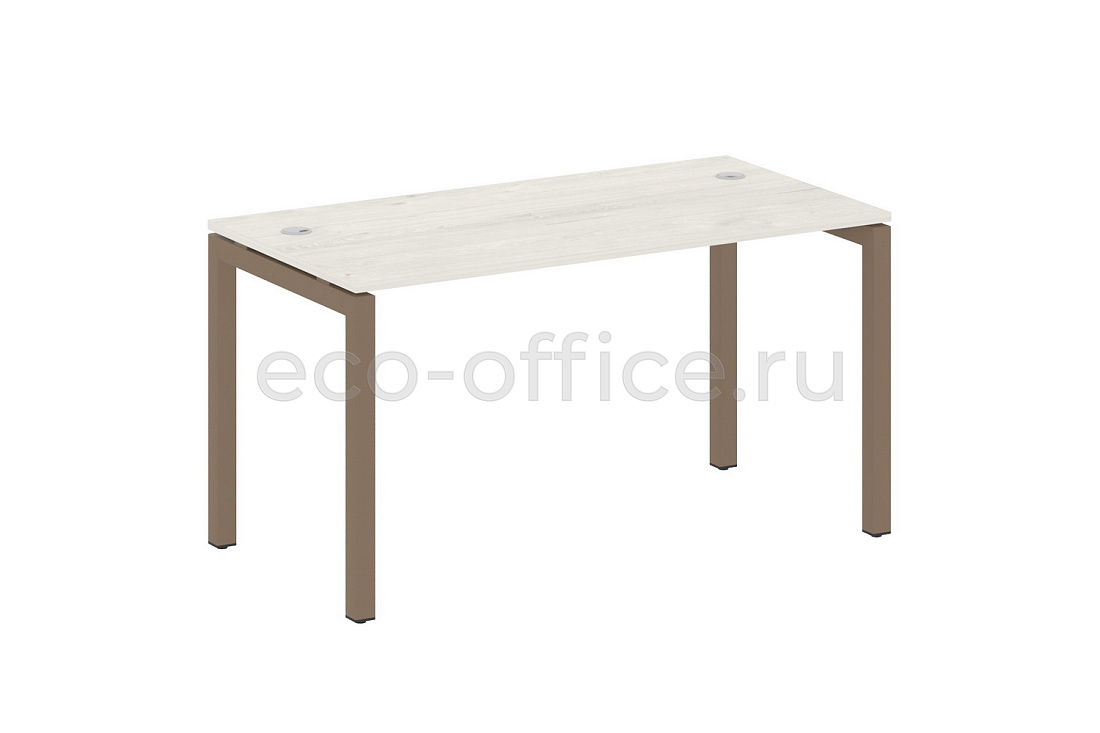 Стол письменный METAL SYSTEM QUATTRO 5x5 50БП.СП-3 Дуб Наварра / Мокко металл купить в Москве