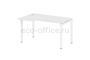 Стол криволинейный левый METAL SYSTEM QUATTRO 5x5 50БП.СА-2 Л Белый / Белый металл фото