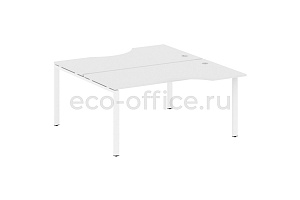 Рабочая станция криволинейная METAL SYSTEM STYLE БП.РАС-СА-2.1 Белый / Белый металл фото