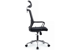 Кресло RV Chair MINT M1029HBE Чёрная сетка / Чёрная ткань фото