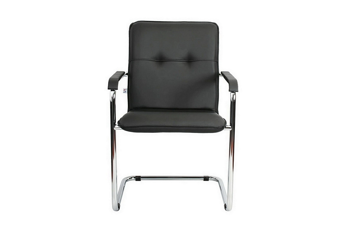 Стул посетителя RUMBA Chrome 450390/V4 Чёрная экокожа  стоимость