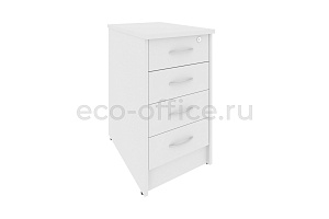 Тумба приставная 4 ящика RIVA А.ТП-4.1F-S Белый фото