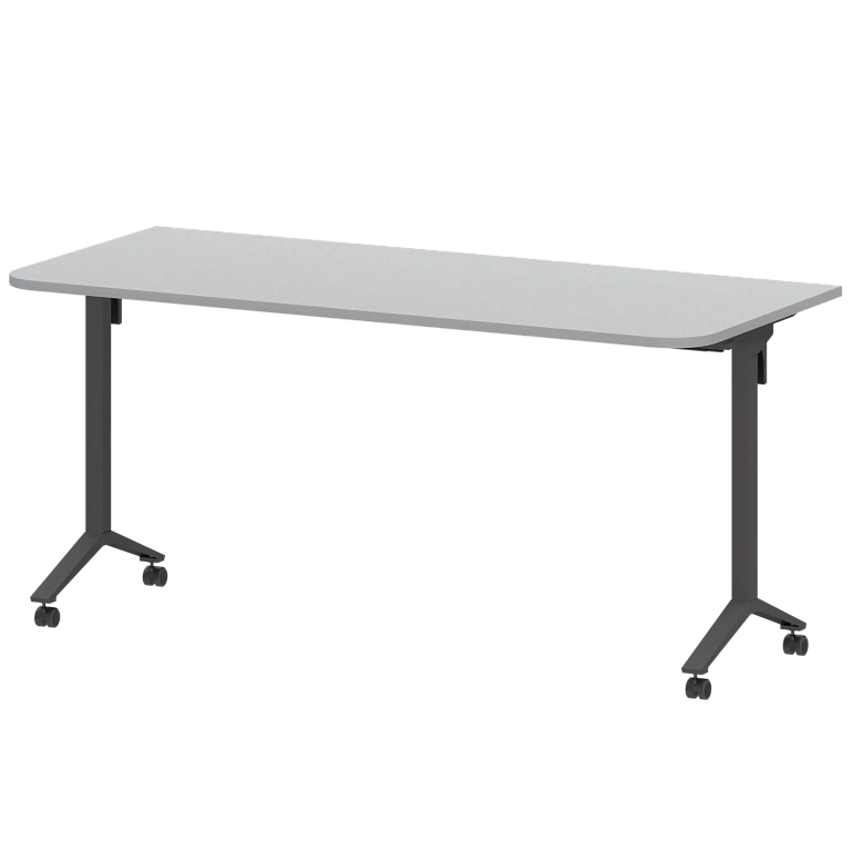 стол мобильный складной радиусный protech мб22-160.70р серый/антрацит фото